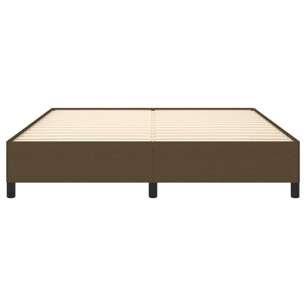 Giroletto senza Materasso Marrone Scuro 180x200 cm Tessuto 347085