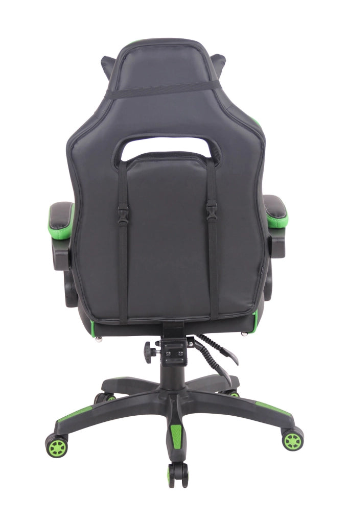 Sedia Gaming Heat In Similpelle Nero/verde
