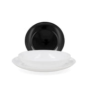 SET APY 18 PEZZI BIANCO E NERO - VETRO TEMPERATO LUMINARC