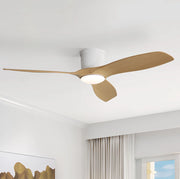 VENTILATORE DA SOFFITTO a Basso Profilo LED 18 W Bianco con Telecomando