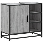 Mobile Lavabo | Armadio Lavabo Bagno Grigio Sonoma 65x33x60 cm Legno Multistrato