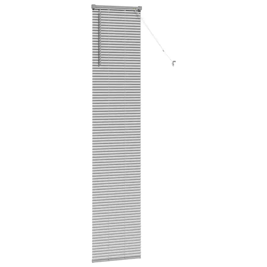 Tendaggi a Veneziana | Tenda a lamelle Argento 220 x 50 cm Alluminio