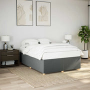 Giroletto senza Materasso Grigio Scuro 140x190 cm Tessuto 3284730