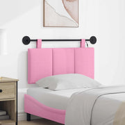 Testiera sospesa Con luce LED Rosa Tessuto
