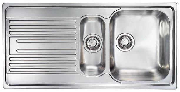 CM Atlantic 100 x 50 2V welded bowl Lavello montato su piano Rettangolare Acciaio inossidabile