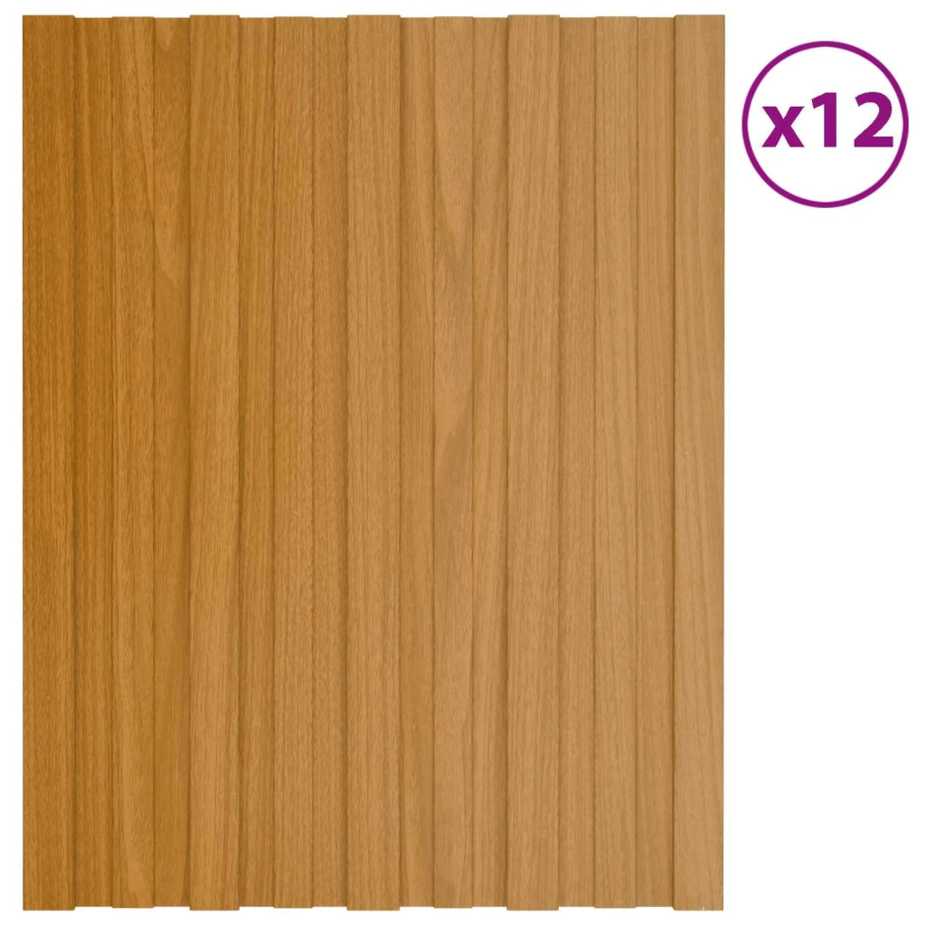 Pannello per tetto 12 pz Naturale 60 x 45 cm Acciaio zincato CFW4538704