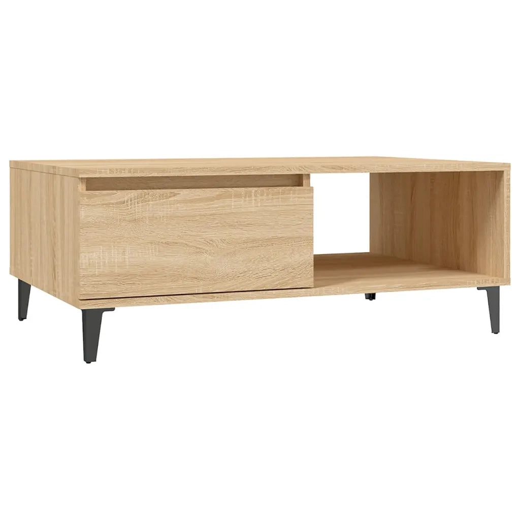 Tavolino da Salotto-Tavolino da soggiorno-Tavolo Rovere Sonoma 90x60x35 cm Legno Multistrato 357914