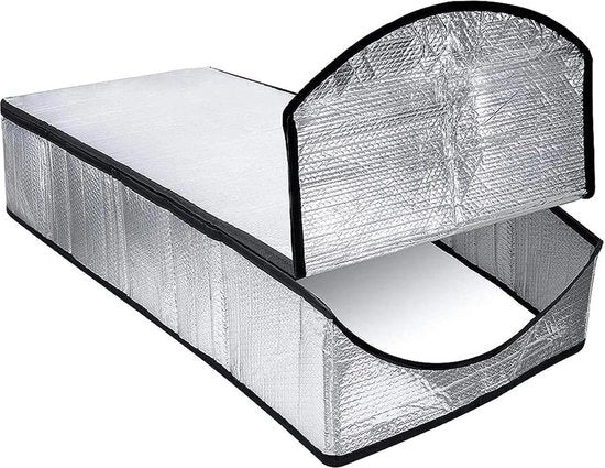 Trappola Soffitto Isolante - Protezione da Fiamma e Imbottitura Acqua - Copertura per Trappola Soffitto con Chiusura Rapida 25 x 54 x 11 - Copertura di Trappola Soffitto a Tiro Giù