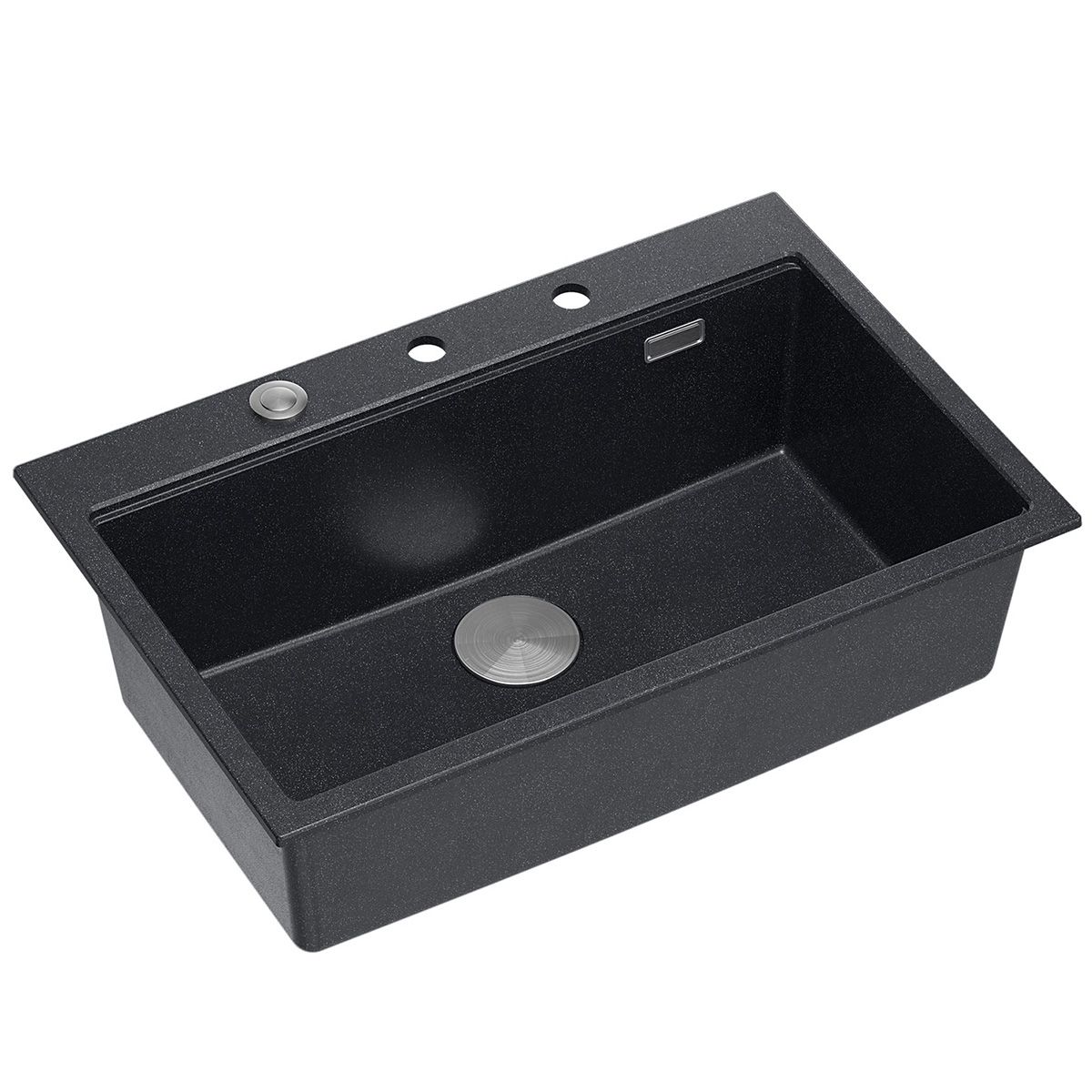 Lavello In Granito Marc 110 Workstation Black Metallic Oro