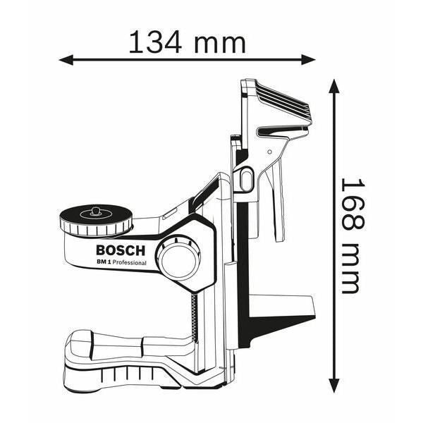 Accessorio di livellamento Bosch Professional BM1, soluzione universale per tutti i laser di linea - 0601015A01
