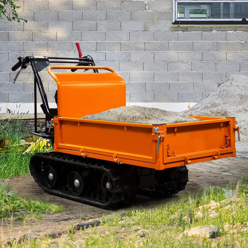 Dumper Cingolato con cassone ribaltabile idraulico 300kg di carico utile 196cc