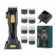 Trade Shop - Tagliacapelli Uomo A Zero Professionale Regolabarba Ricaricabile Batteria Vgr651 -