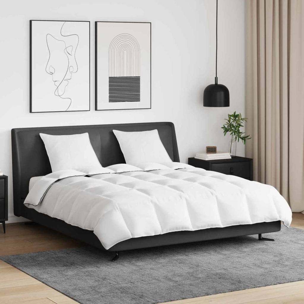 Duvet Invernale con cuscino 3 pcs Bianco Piuma d'anatra 3376894