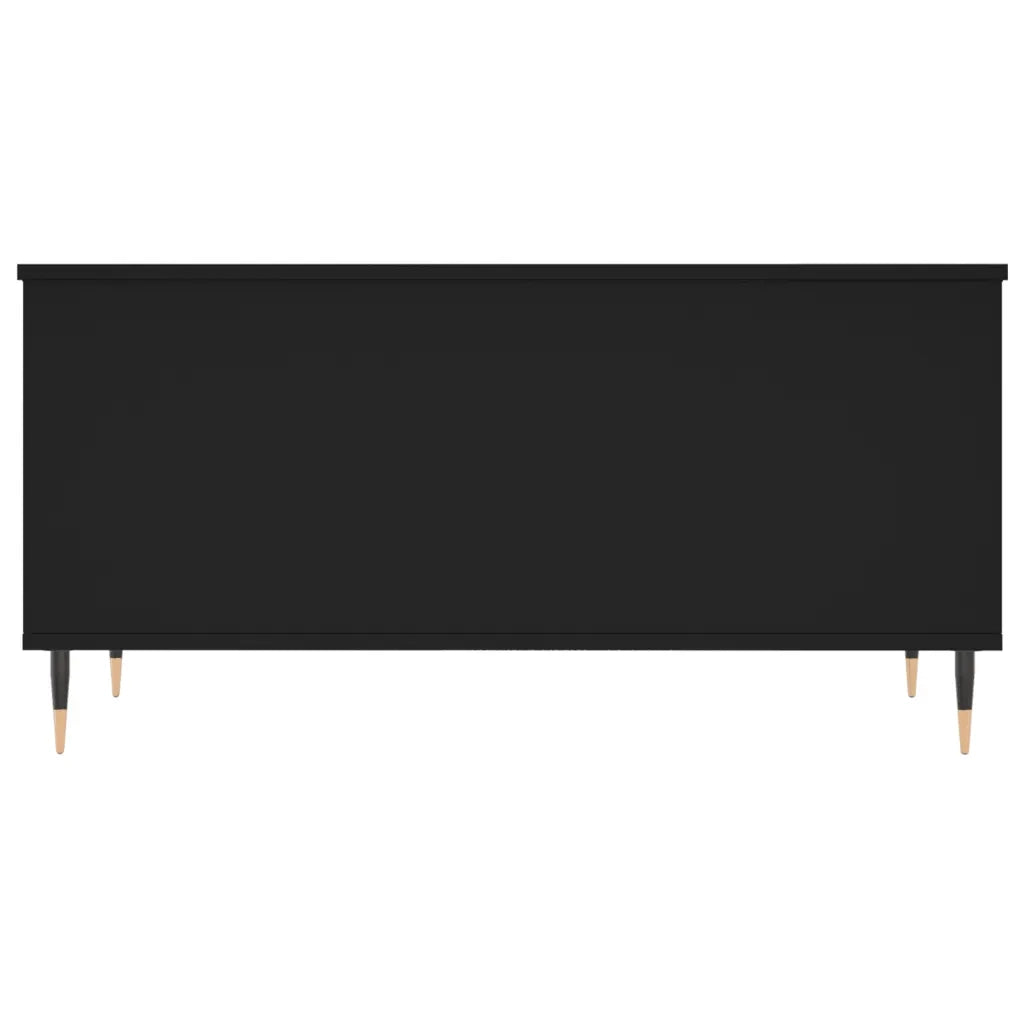Tavolino da Salotto Nero 90x44,5x45 cm in Legno Multistrato 830965