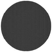 Tavolino da Tè Nero 68x68x30 cm in Polyrattan 310467