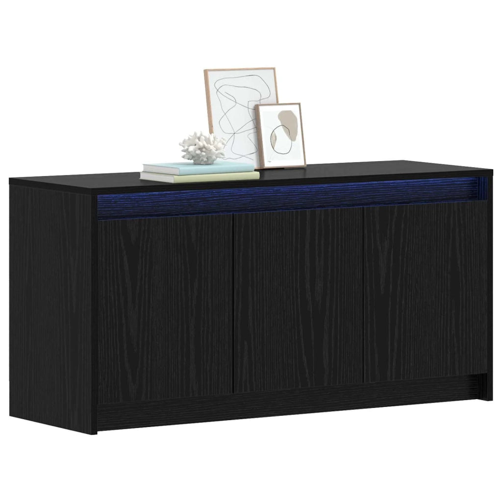 Mobile TV 100 x 34 x 50 cm Rovere Nero Legno ingegnerizzato 8010959