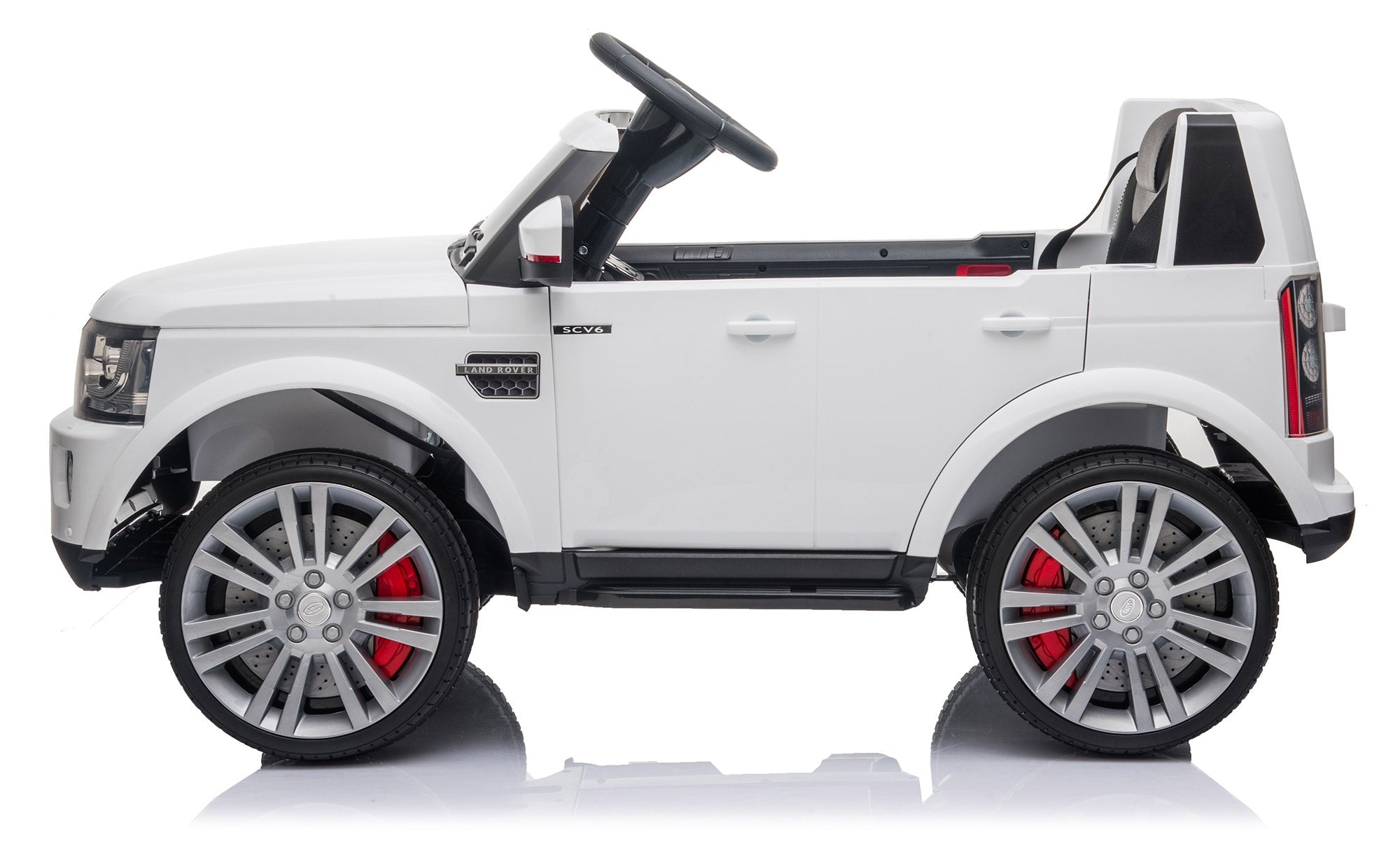 Macchina Elettrica per Bambini 12V con Licenza Land Rover Discovery Bianca