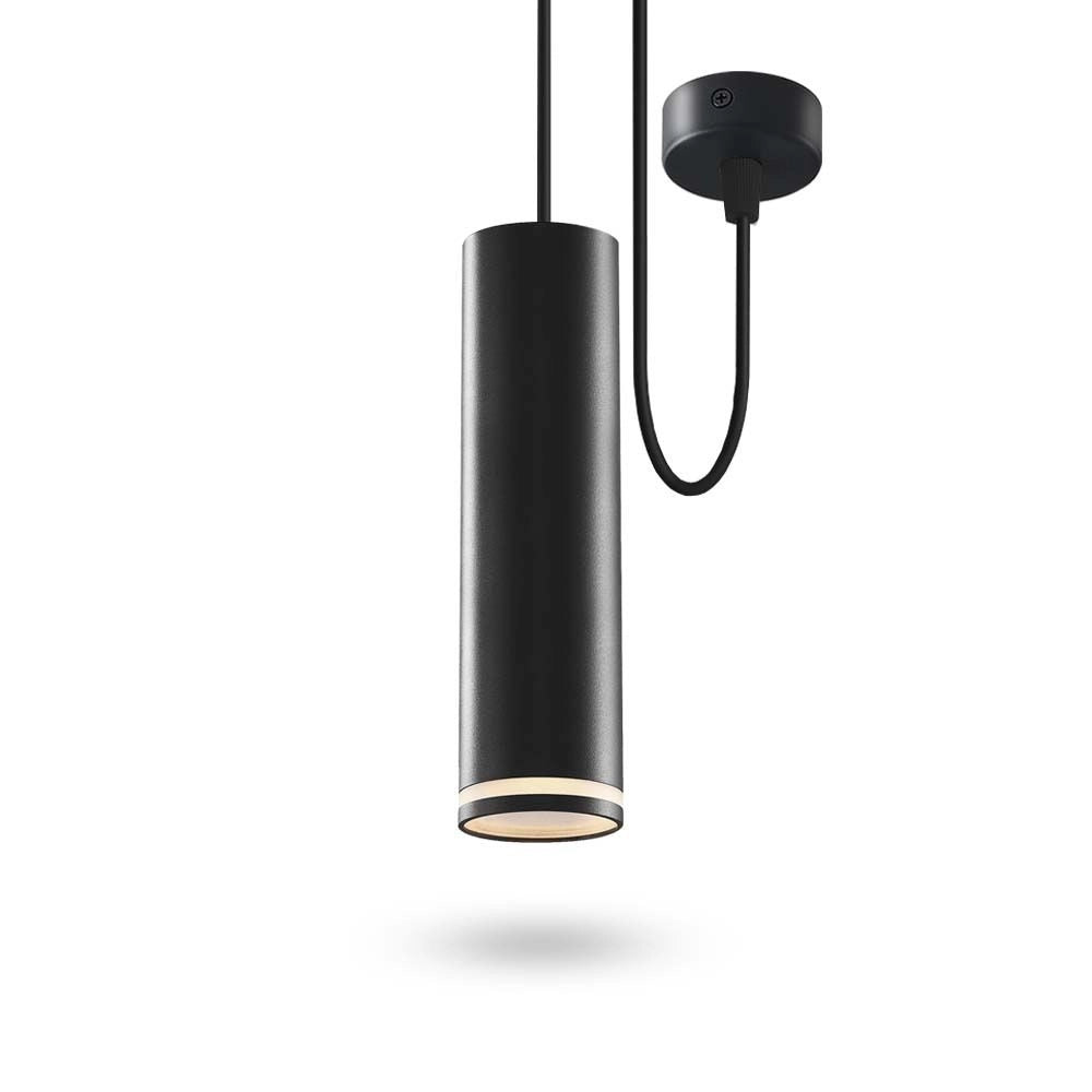 Lampada sospesa tubolare nera 1xGU10 30W Videx