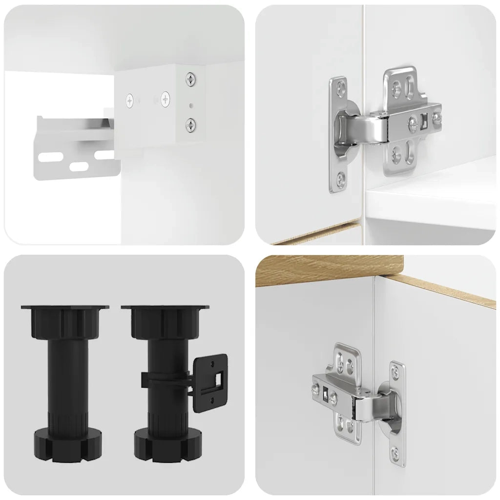 vidaXL Set Mobili da Cucina 7 pz Kalmar Rovere Sonoma in Truciolato