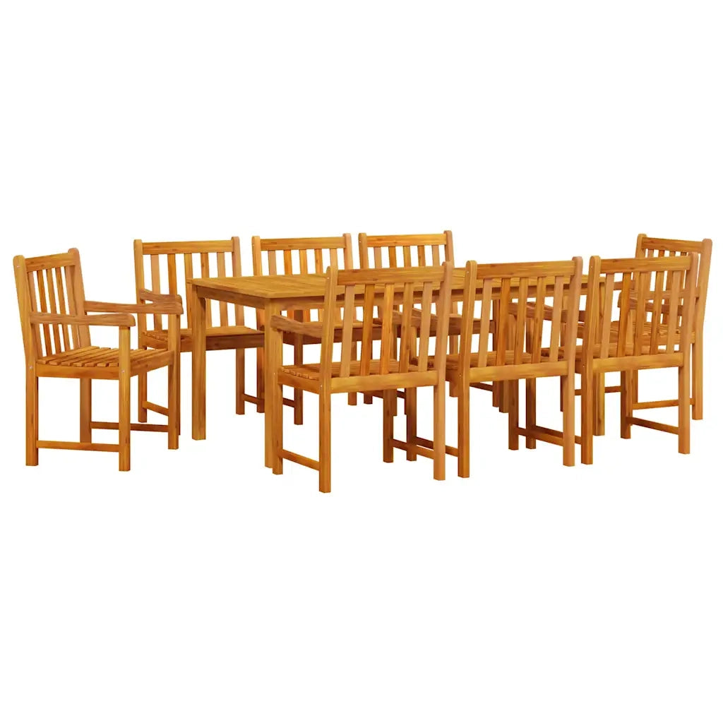 Set da Pranzo per Giardino 9 pcs Marrone 3375648