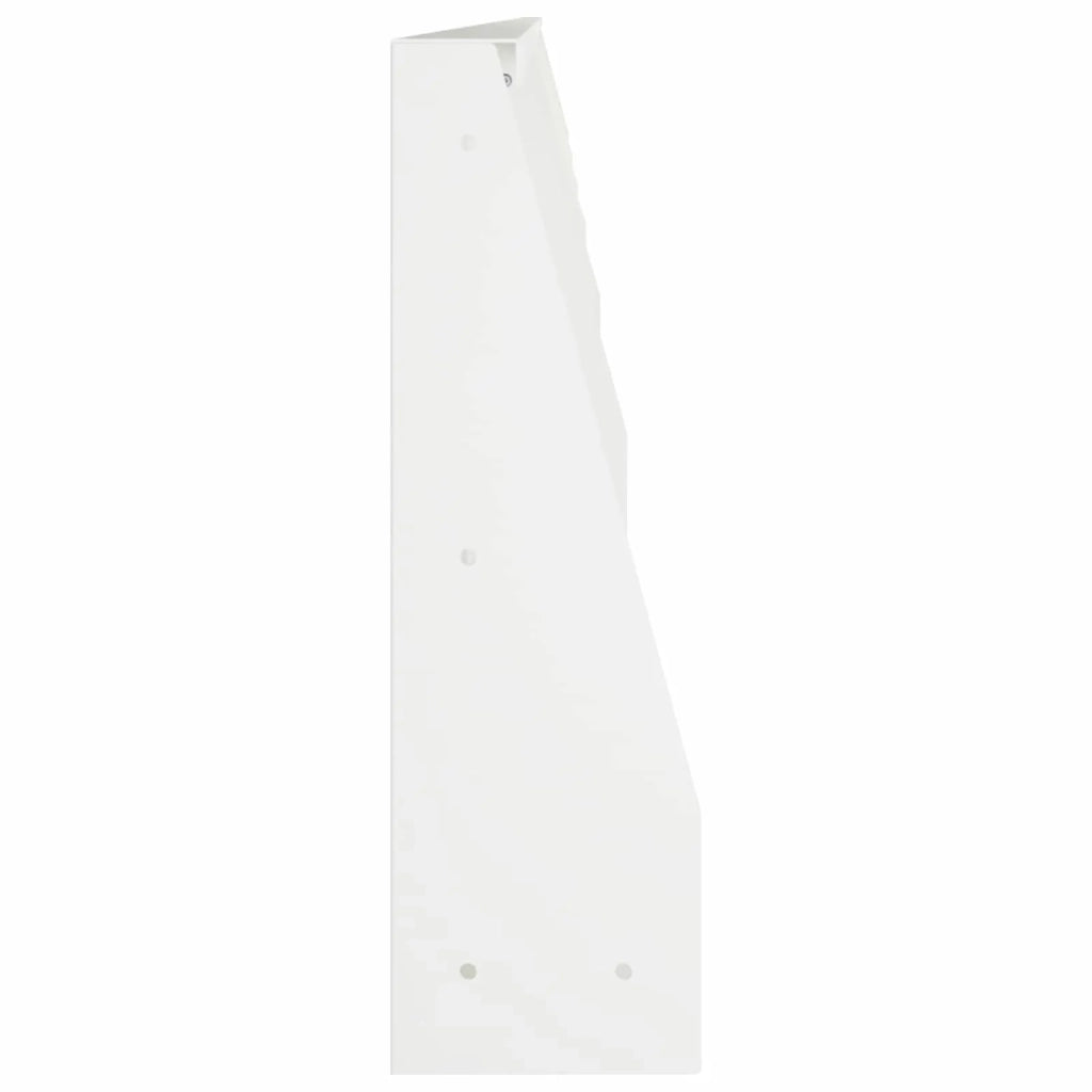 Muro di contenimento 6 pz 100 x 12 x 50 cm Acciaio Bianco 3449129