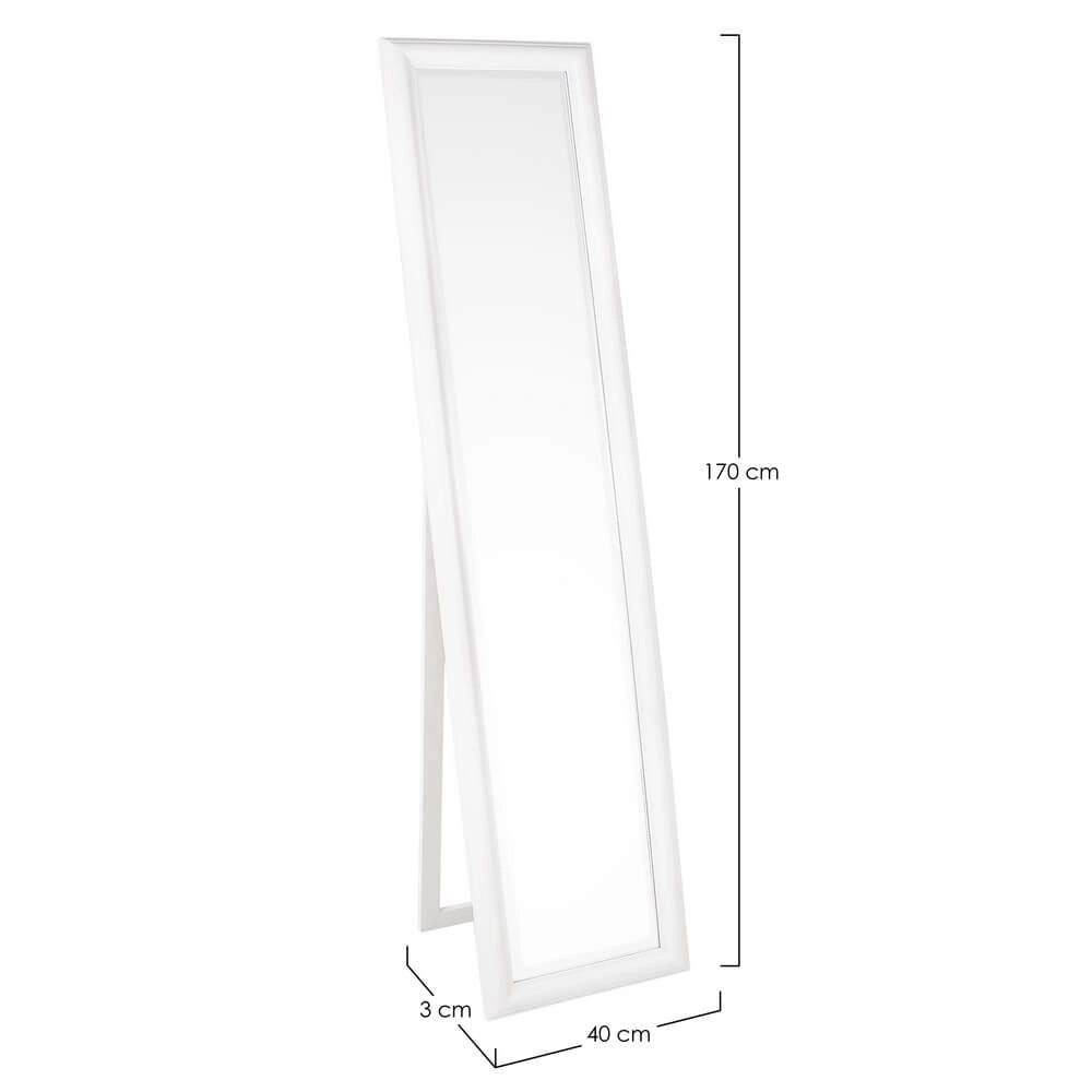 Specchio da Terra con Cornice Argento 40x170 cm - ATEN