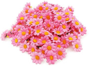 Fiori artificiali a testa di fiore 100 pezzi - Foglie di finto fiore - Margherite - Rosa - Fai da te - Attività di ricreazione - Adatto per decorazioni - Finte fiori