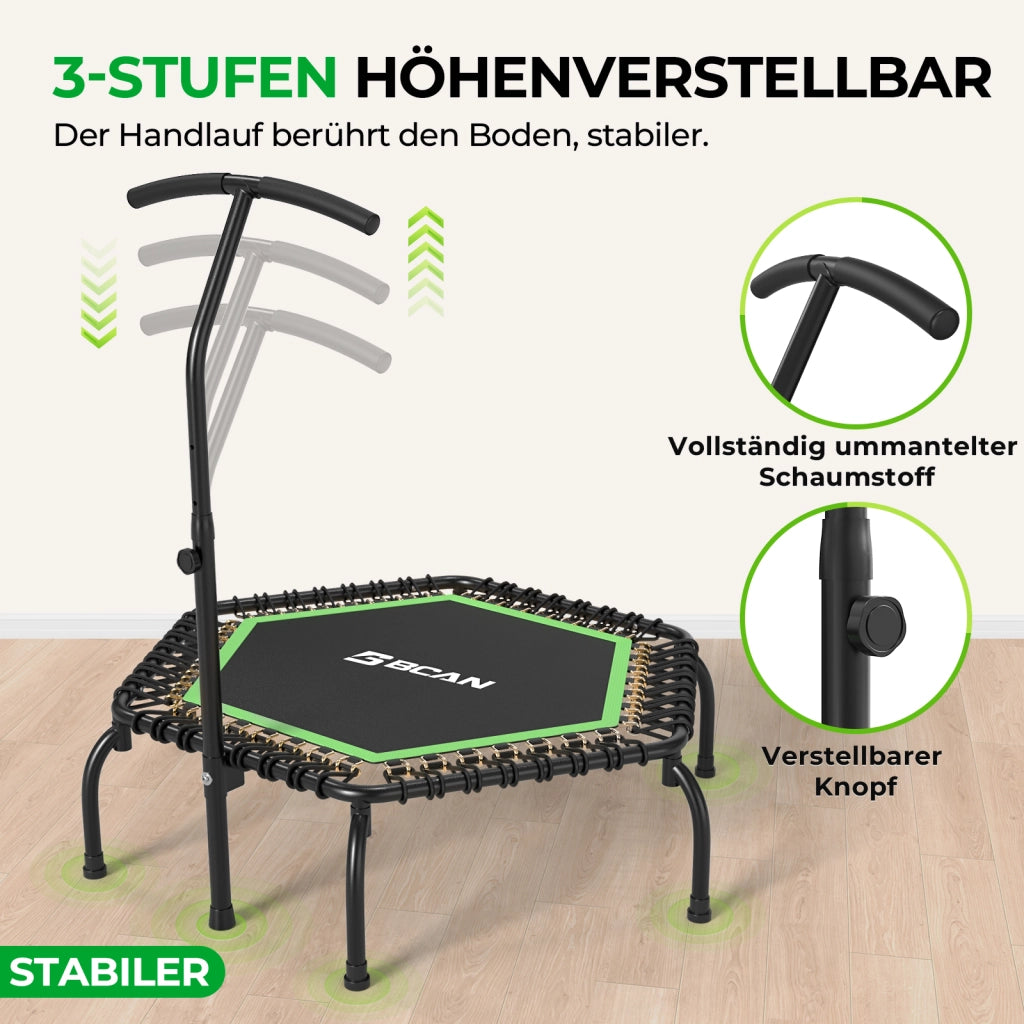 Trampolino Fitness Adulti ¨C Minimal ¨C 122 cm ? 250 kg con Bungee