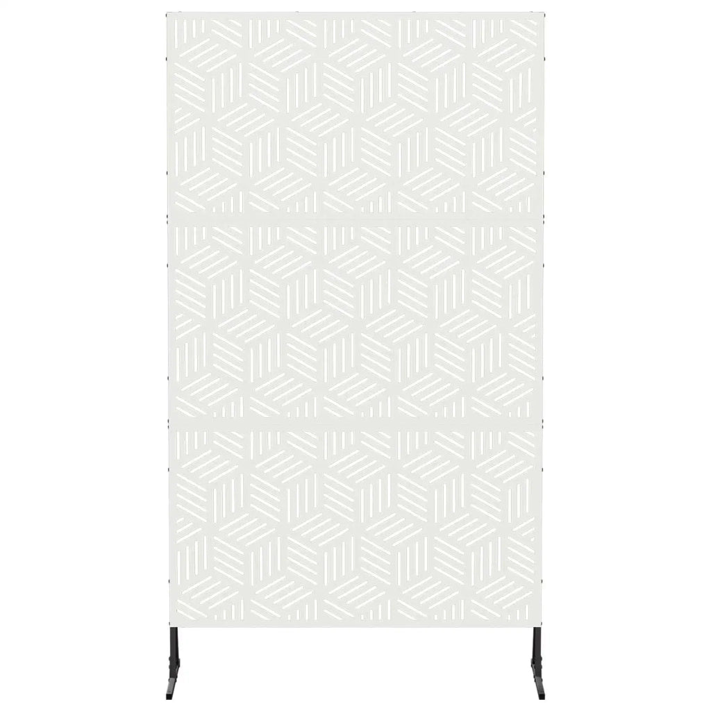 Schermo per Privacy 100 x 50 x 180 cm Acciaio Bianco 8013413