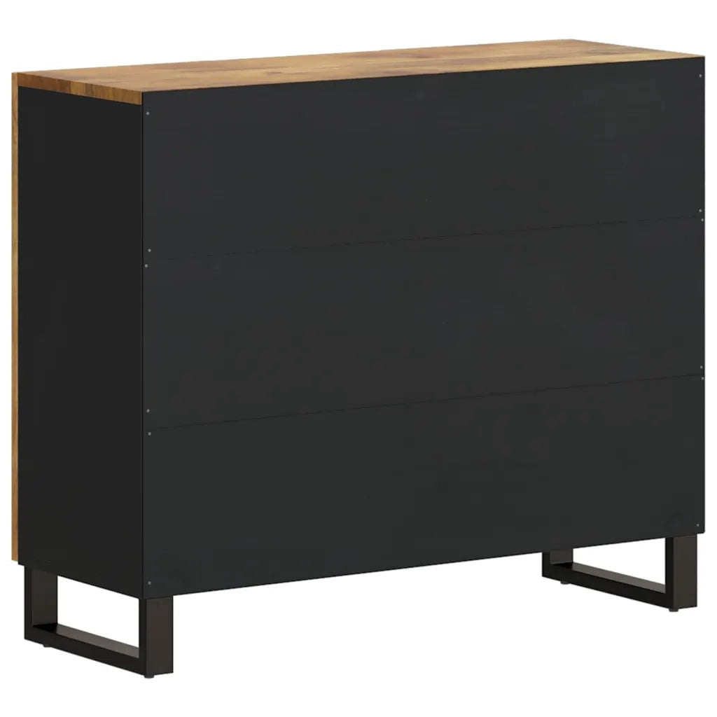 vidaXL Credenza con 2 Ante 90x33x75 cm in Legno Massello di Mango