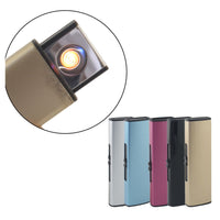 Trade Shop - Accendino Elettrico Usb Ricaricabile Senza Fiamma Antivento Regalo Elettronico -
