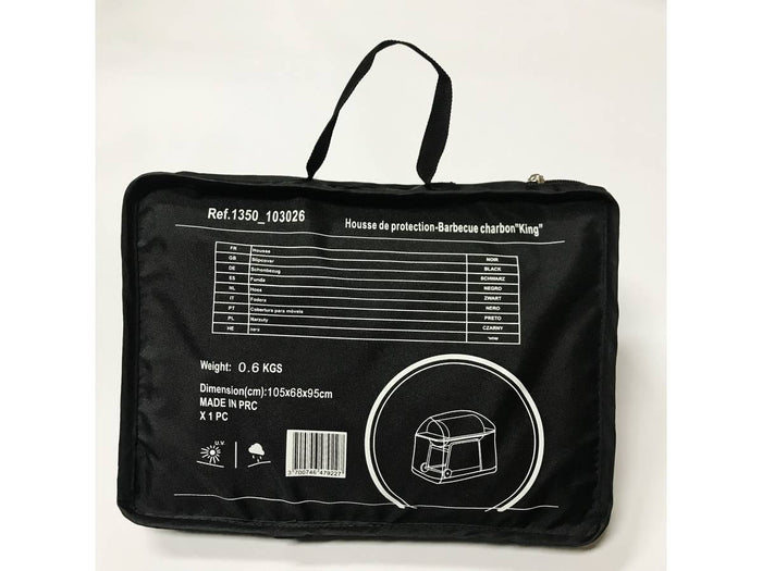 Fodera di protezione per barbecue a carbonella "King" - Nero
