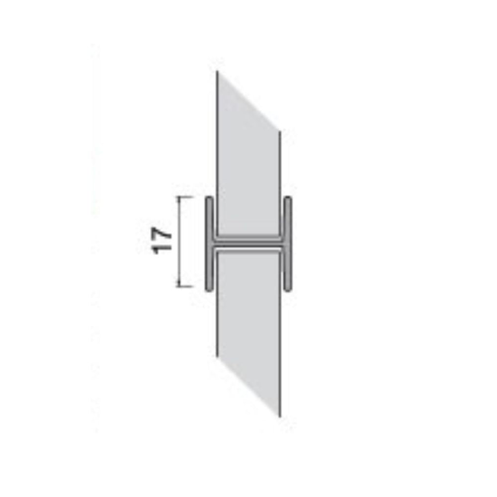 Giunzione lineare per zoccolo cucina PVC H 10 cm noce scuro GIUNZIONEH10NS