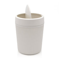 Accessori bagno appoggio in set completo 5 pezzi beige in plastica Ring