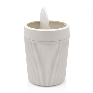 Accessori bagno appoggio in set completo 5 pezzi beige in plastica Ring