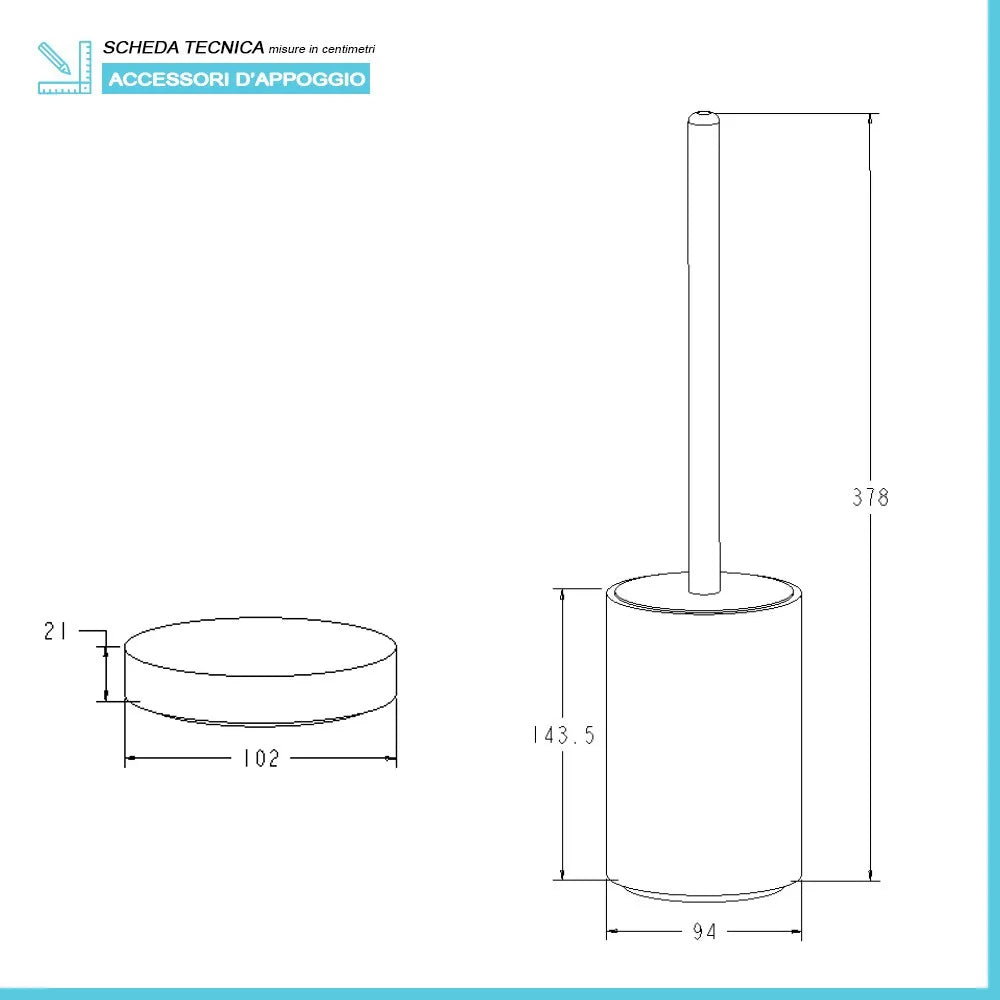 Accessori bagno in set completo da 4 pezzi grigio in resina effetto pietra Matera