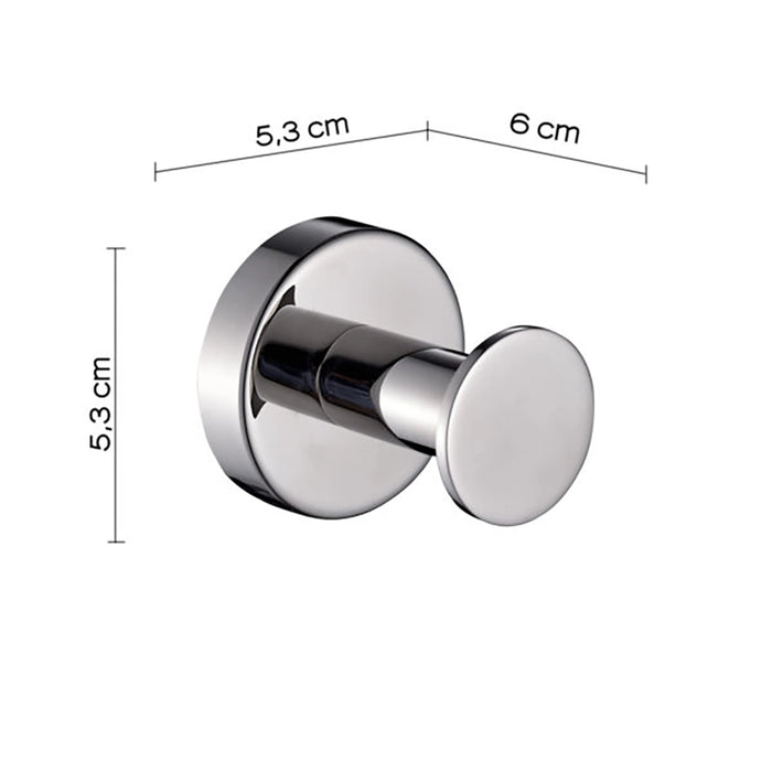 Appendino a gancio singolo Gedy in acciaio inox cromato | Project