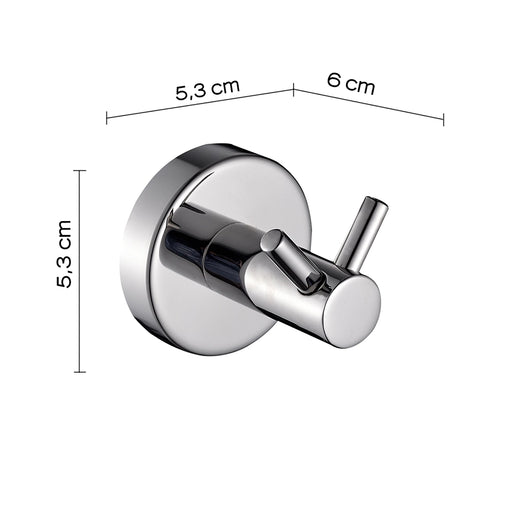 Appendino a due ganci Gedy in acciaio inox cromato | Project