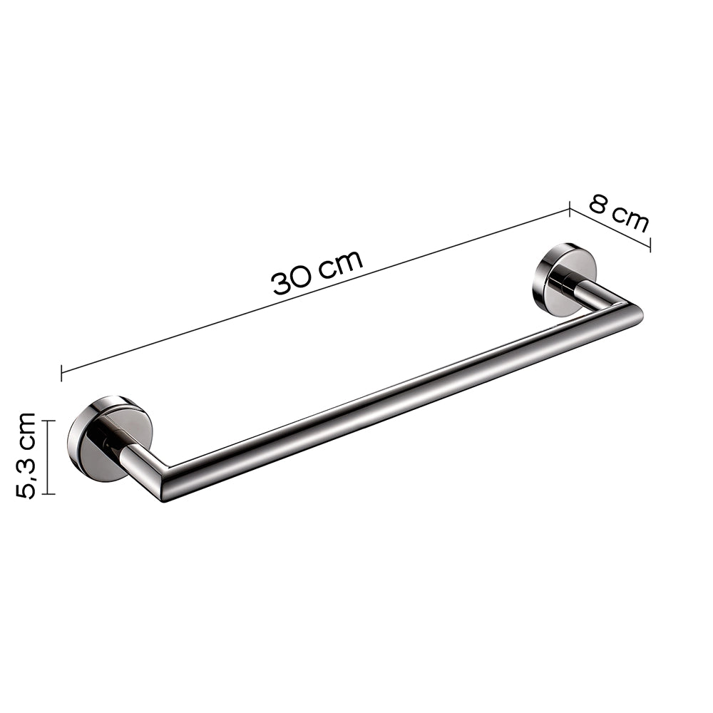 Portasalviette 30cm Gedy in acciaio inox cromato | Project