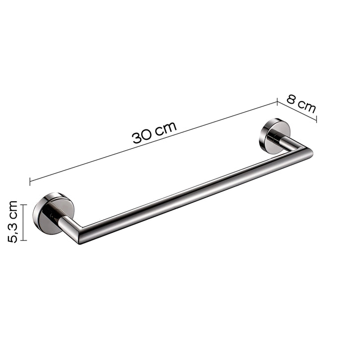 Portasalviette 30cm Gedy in acciaio inox cromato | Project