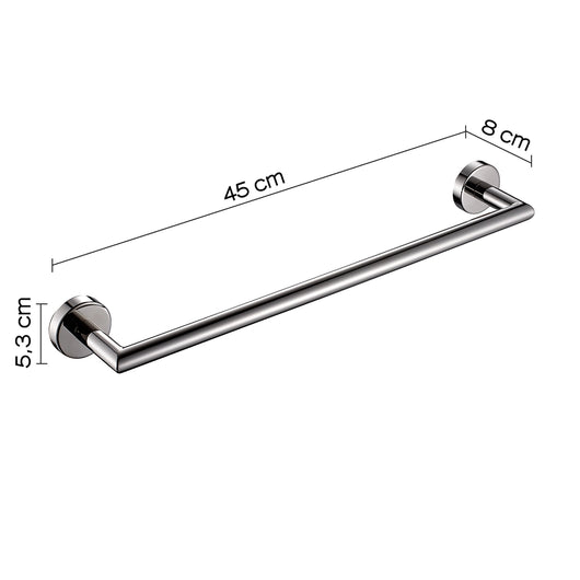Portasalviette 45cm Gedy in acciaio inox cromato | Project