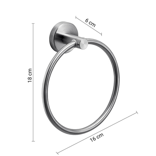 Portasalviette ad anello a muro Gedy in acciaio inox cromato | Project