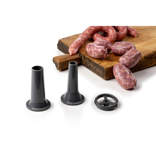 Accessori per Impastatrice Moderna - Kit Completo Tritacarne, Insaccati e Trafila Pasta - Grigio