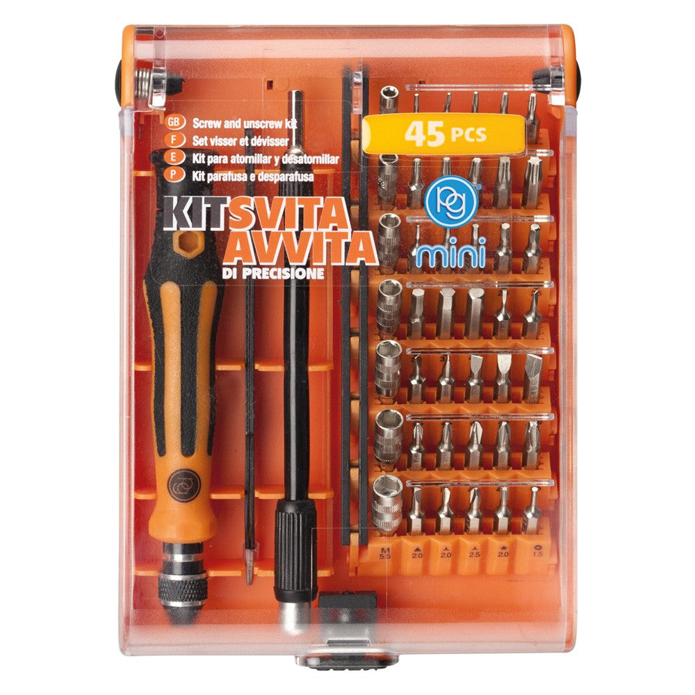 CACCIAVITI ACCESSORI SVITA AVVITA PER SMARTPHONE / PC / FOTOCAMERE IN set 45 pezzi
