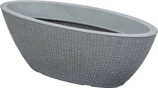 Pialla ovale per piante Barceo 60 - plastica riciclata - 10 anni di garanzia - esterno