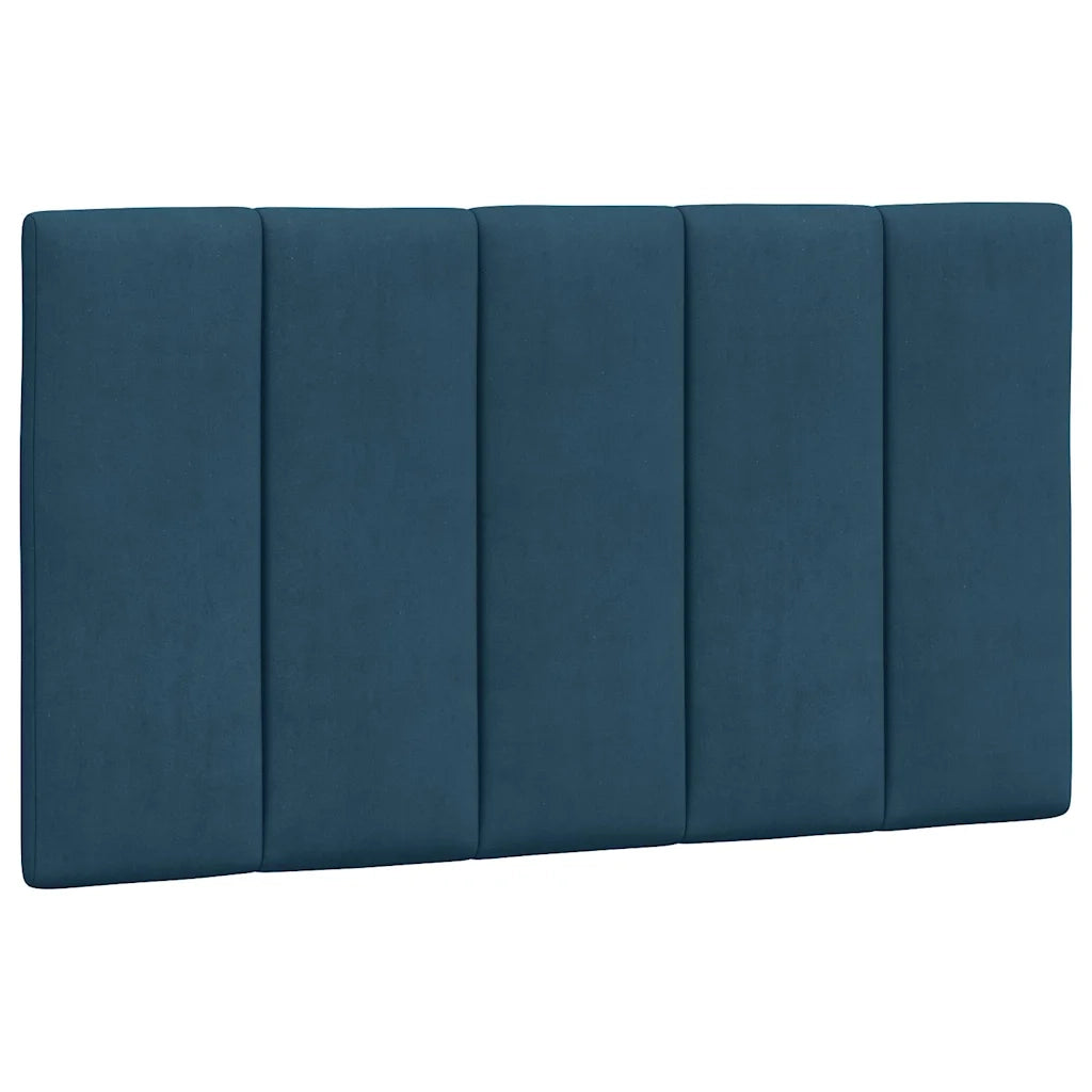 Cuscino Testiera Hanko Blu 80 cm in Velluto CFW4731337