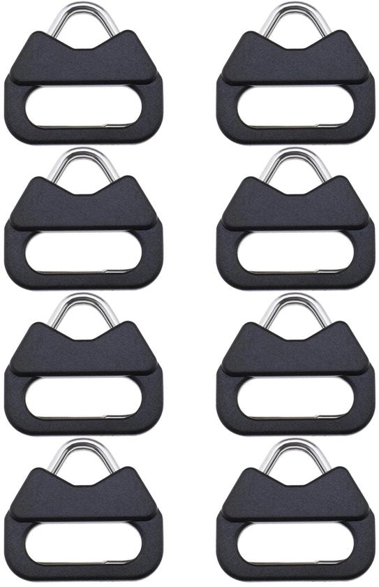 Adattatore a forma di triangolo per anello di fissaggio - Adatto per cinture di spalla - 4 Paia con cappuccio in plastica - Per Leica Panasonic Fuji