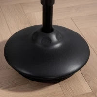 Sgabello da Ufficio Ergonomico Girevole a 360°, Ampia Base, 36 x 36 x 70-90 cm, Nero
