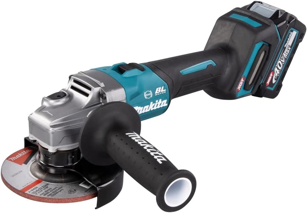 GA005GM201 - Smerigliatrice angolare 125 mm Brushless XGT + 2 batterie 40 Vmax 4 Ah Li-ION BL4040 + caricatore DC40RA + cofanetto Makpac