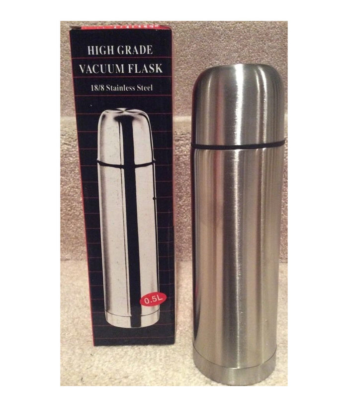 Acciaio Inox Thermos  Viaggio Freddo Caldo Sport Liquido Borraccia Termica 0.5 L         